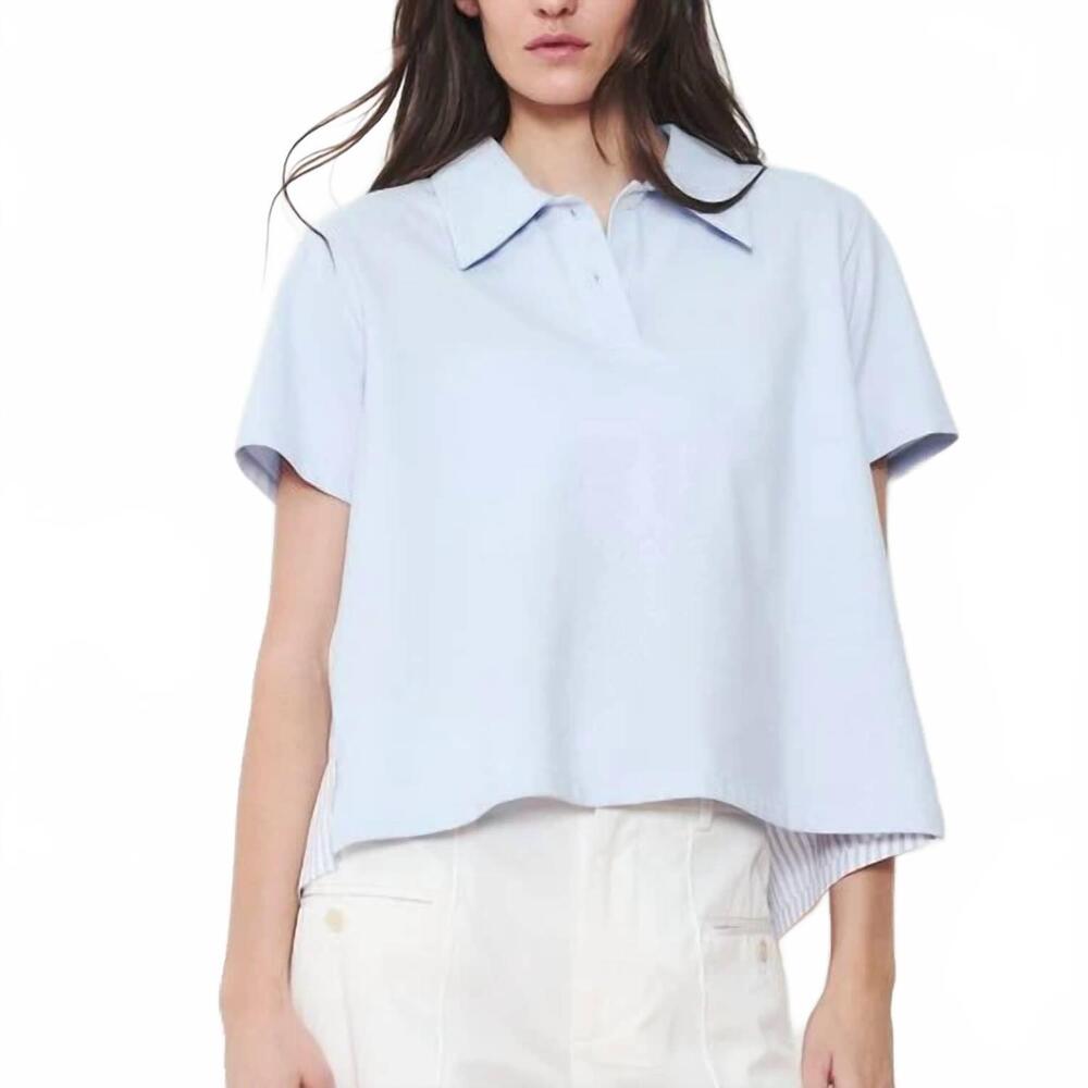 NEW WE-AR4 media polo in pale blue